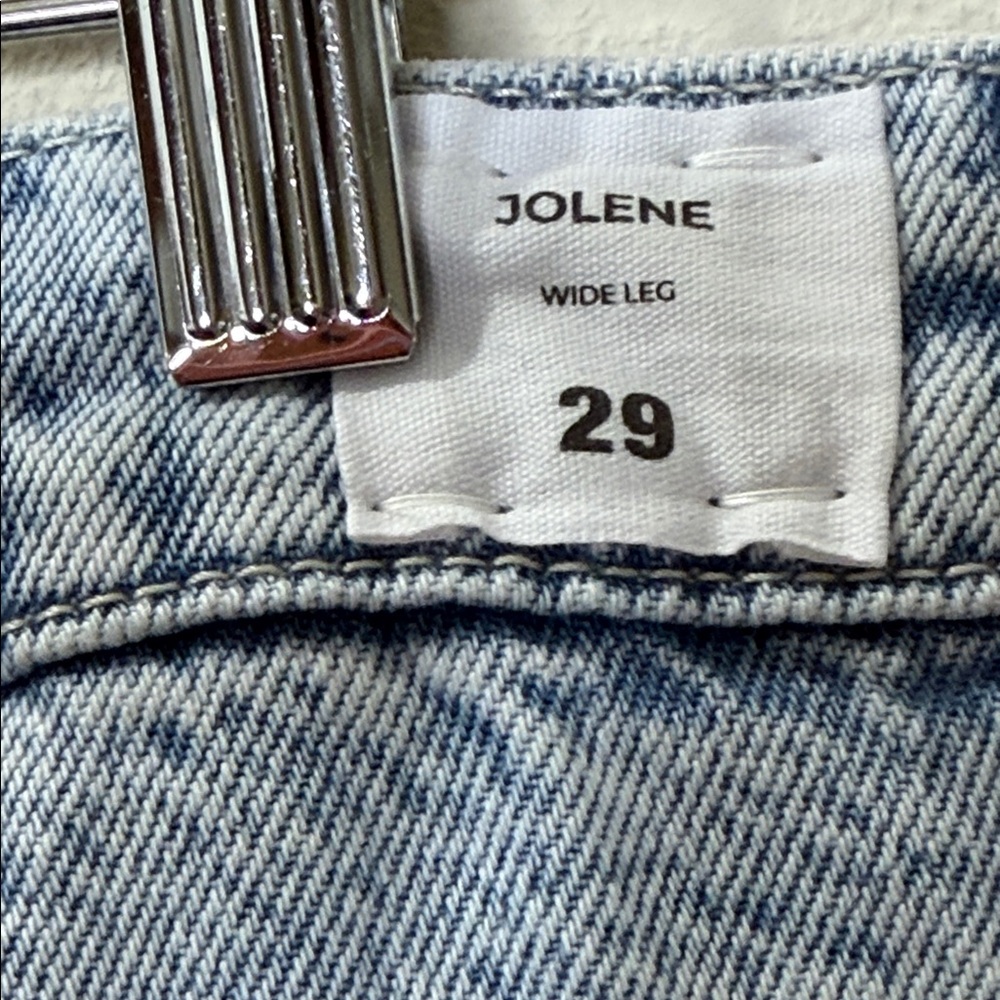 Hudson Jeans Acid Wash Denim Jolene Wide Leg - Picture 5 of 10